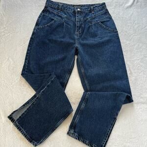 PrettyLittleThing Women's Vintage Style V Yoke Blue Jeans Size 8 UK Sz 12
